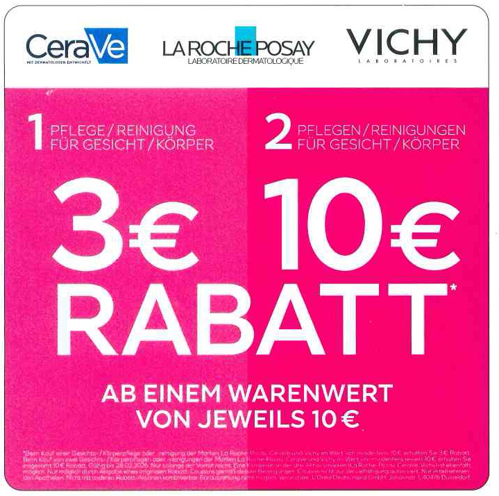 CeraVe - LA ROCHE POSAY - VICHY - KENNENLERN-RABATT