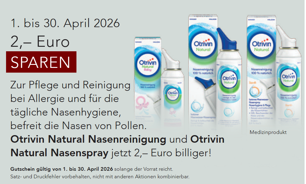 Otrivin Natural Nasenreinigungen und Nasenspray Hyperton
